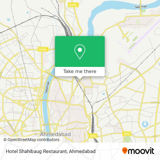 Hotel Shahibaug Restaurant map