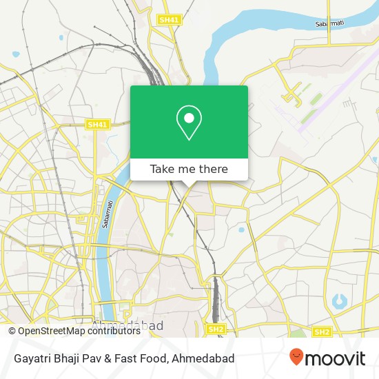 Gayatri Bhaji Pav & Fast Food, Shahibaug Road Ahmedabad 380004 GJ map