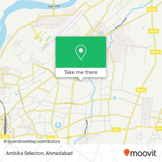 Ambika Selecton, Hari Villa Road Ahmedabad GJ map