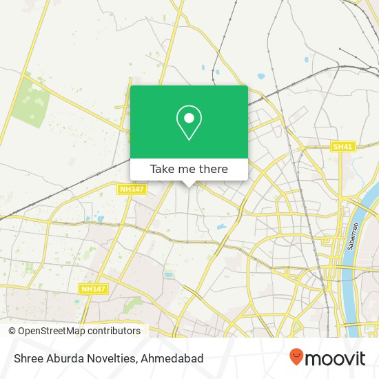 Shree Aburda Novelties, Gurukul Road Ahmedabad 380052 GJ map