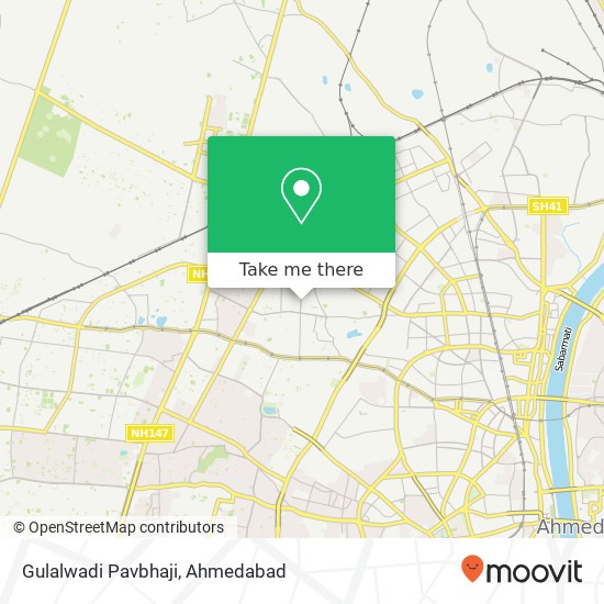 Gulalwadi Pavbhaji, Gurukul Road Ahmedabad 380052 GJ map