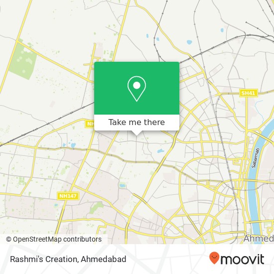 Rashmi's Creation, Gurukul Road Ahmedabad 380052 GJ map