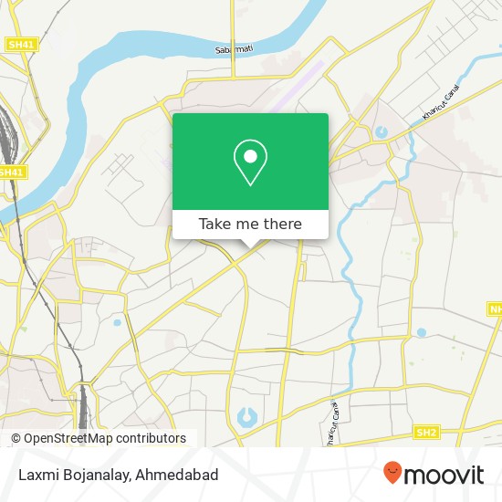 Laxmi Bojanalay, Ahmedabad GJ map