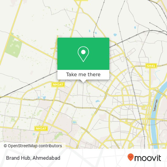 Brand Hub, Gurukul Road Ahmedabad GJ map