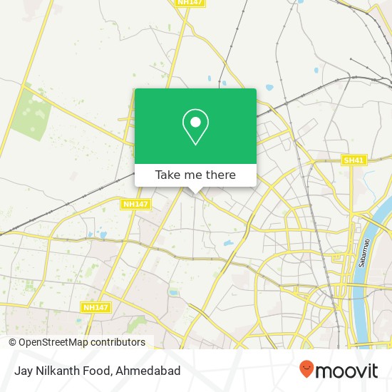 Jay Nilkanth Food, Ahmedabad GJ map