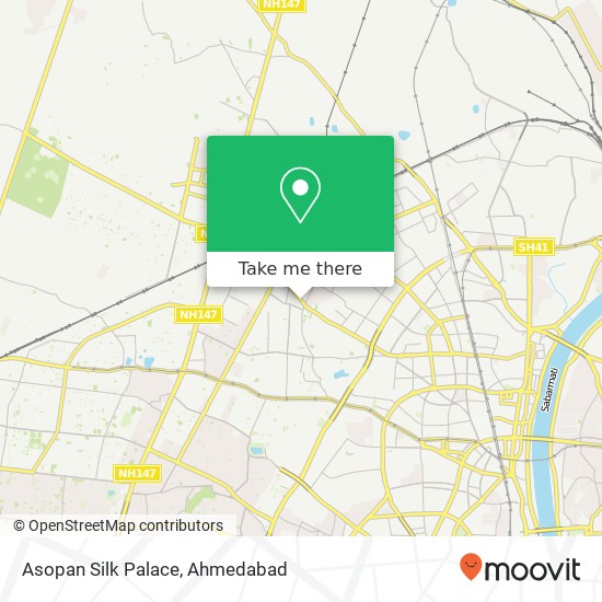 Asopan Silk Palace, Sola Road Ahmedabad 380052 GJ map