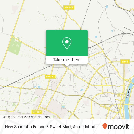 New Saurastra Farsan & Sweet Mart, Sattadhar Cross Road Ahmedabad 380061 GJ map