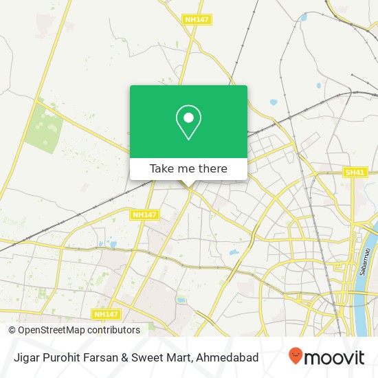 Jigar Purohit Farsan & Sweet Mart, Sola Road Ahmedabad 380063 GJ map