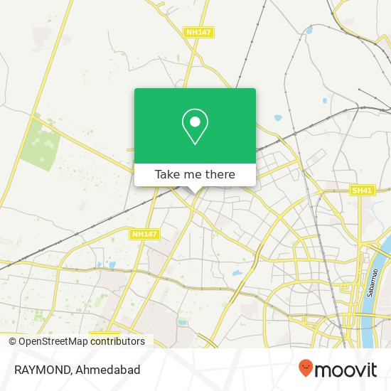 RAYMOND, Umed Park Society Road Ahmedabad 380061 GJ map