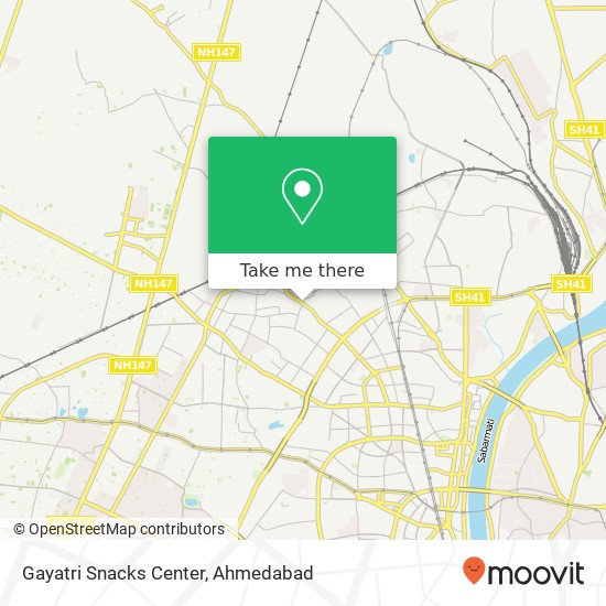 Gayatri Snacks Center, Ahmedabad GJ map