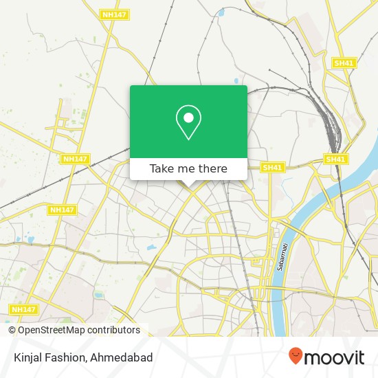 Kinjal Fashion, Ahmedabad GJ map