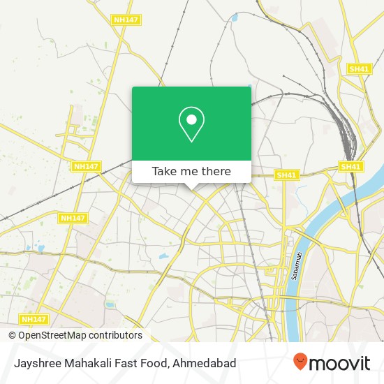 Jayshree Mahakali Fast Food, Ghatlodia Road Ahmedabad GJ map