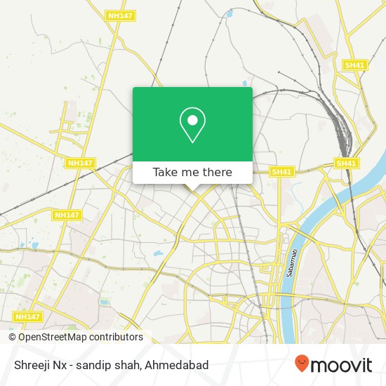 Shreeji Nx - sandip shah, Amadavad 380013 GJ map