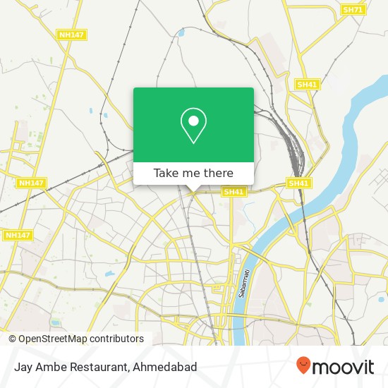 Jay Ambe Restaurant, Shree Shamjibapu Circle Ahmedabad 380013 GJ map