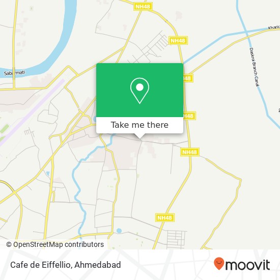 Cafe de Eiffellio, Naroda Kathwada Road GJ map