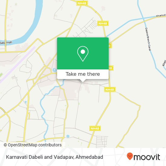 Karnavati Dabeli and Vadapav, Ahmedabad GJ map