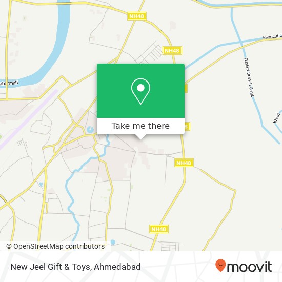 New Jeel Gift & Toys, Ahmedabad GJ map