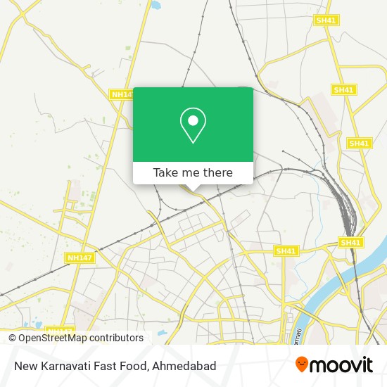 New Karnavati Fast Food map