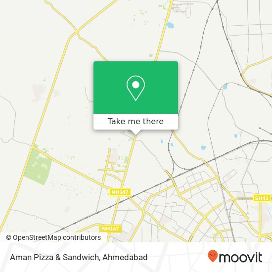 Aman Pizza & Sandwich, Sola Bhagwat Cross Road Ahmedabad 380061 GJ map