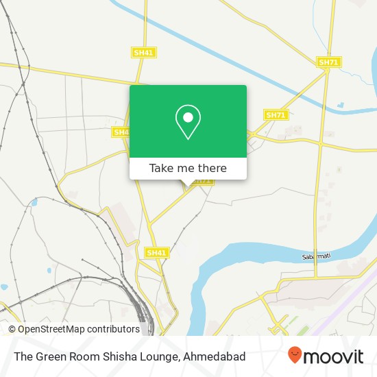 The Green Room Shisha Lounge, Amadavad 382424 GJ map