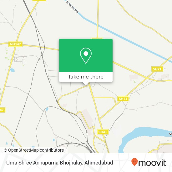 Uma Shree Annapurna Bhojnalay, Ioc Road Ahmedabad 382424 GJ map