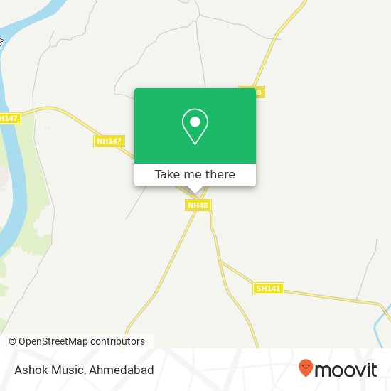 Ashok Music, Gandhi Nagar Sub-District 382355 GJ map