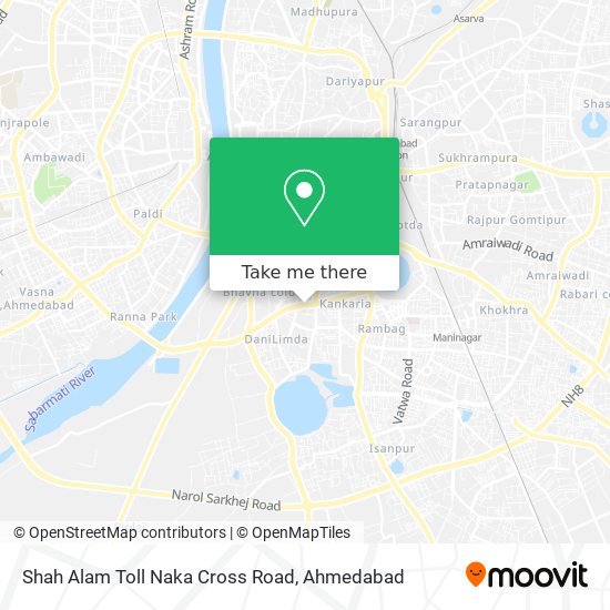 Shah Alam Toll Naka Cross Road map