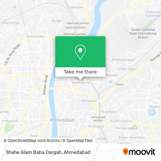 Shahe Alam Baba Dargah map