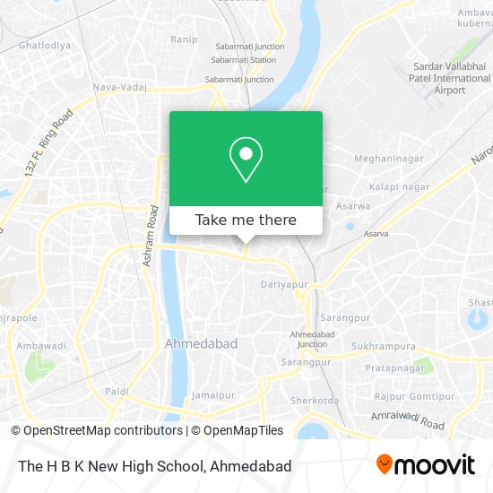 The H B K New High School map
