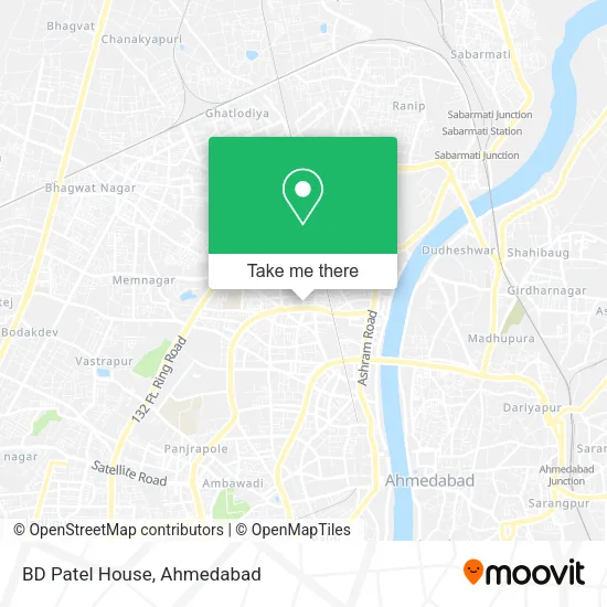 BD Patel House map