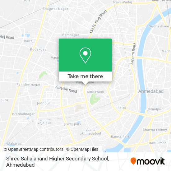 Shree Sahajanand Higher Secondary School map