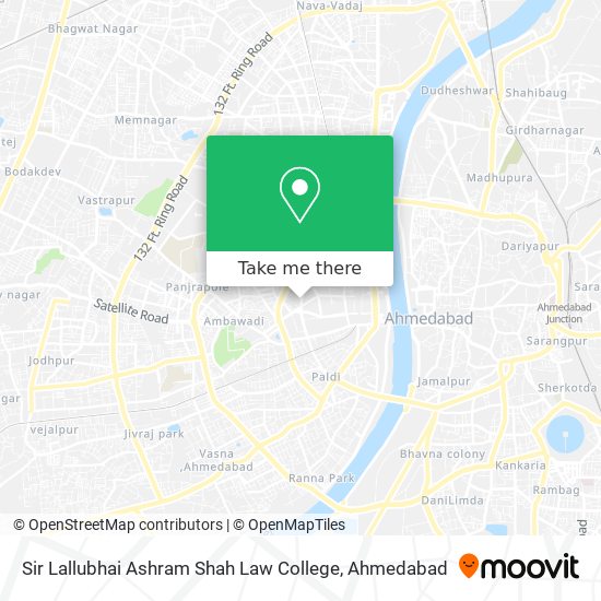 Sir Lallubhai Ashram Shah Law College map