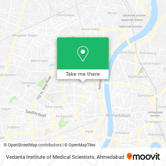 Vedanta Institute of Medical Scientists map