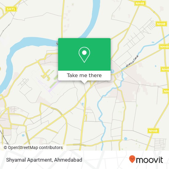 Shyamal Apartment map