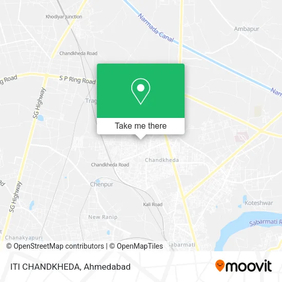 ITI CHANDKHEDA map