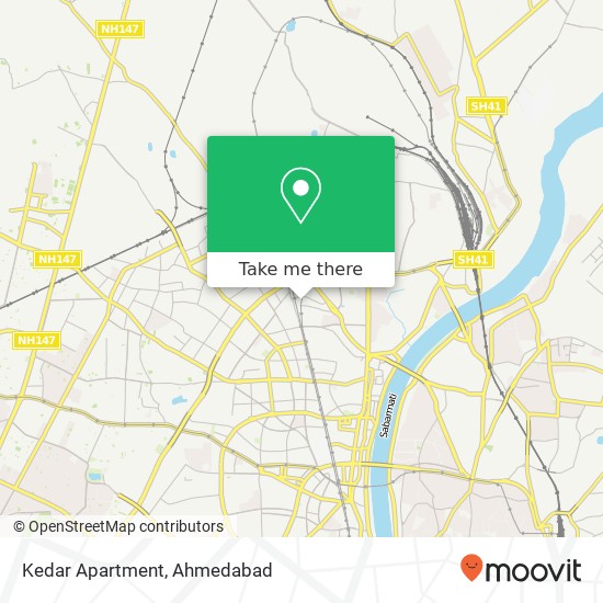 Kedar Apartment map