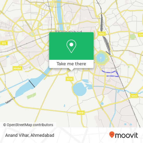 Anand Vihar map