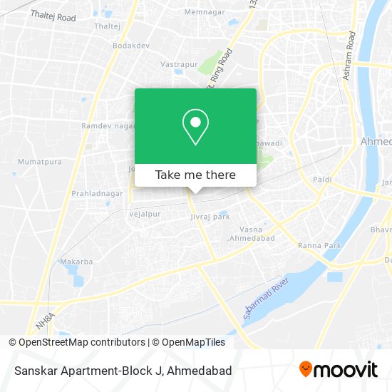 Sanskar Apartment-Block J map