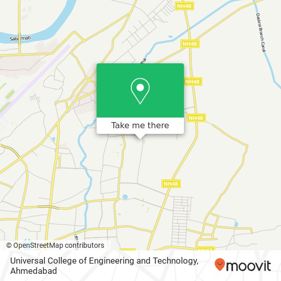 Universal College of Engineering and Technology map