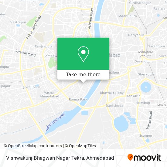 Vishwakunj-Bhagwan Nagar Tekra map