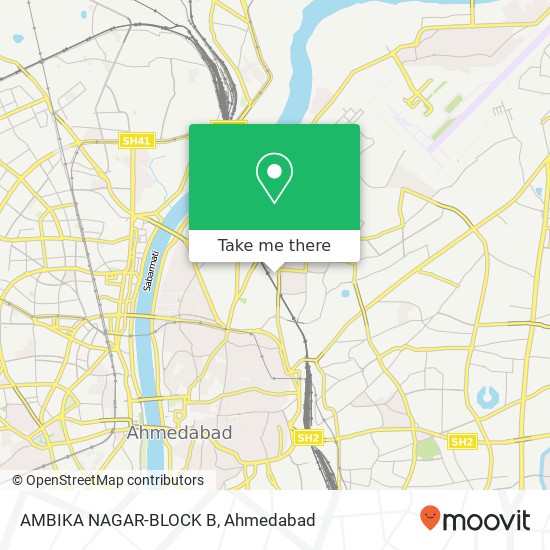 AMBIKA NAGAR-BLOCK B map