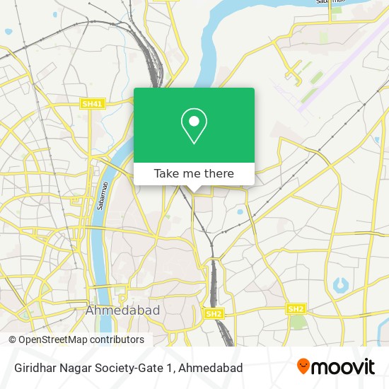 Giridhar Nagar Society-Gate 1 map