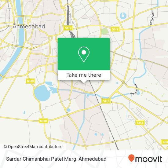 Sardar Chimanbhai Patel Marg map