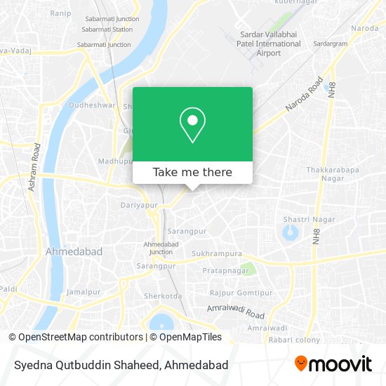 Syedna Qutbuddin Shaheed map
