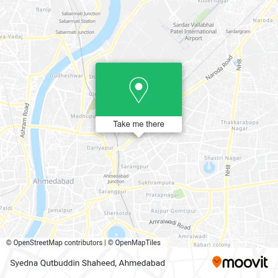 Syedna Qutbuddin Shaheed map