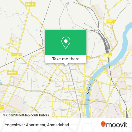 Yogeshwar Apartment map
