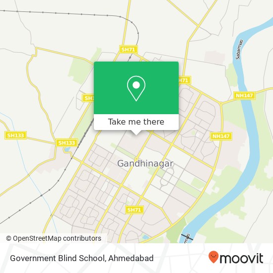 Government Blind School map