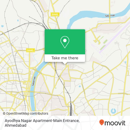 Ayodhya Nagar Apartment-Main Entrance map