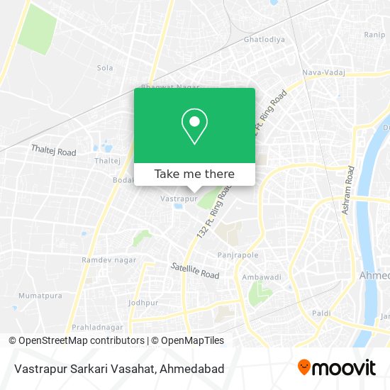 Vastrapur Sarkari Vasahat map