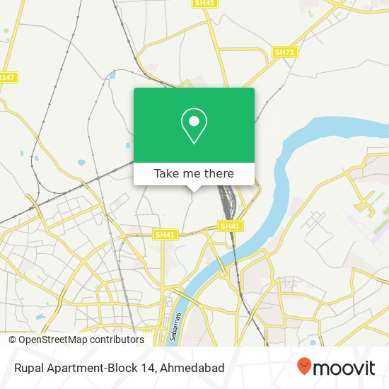 Rupal Apartment-Block 14 map